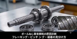 ボールねじ異常摩耗の原因3選と診断